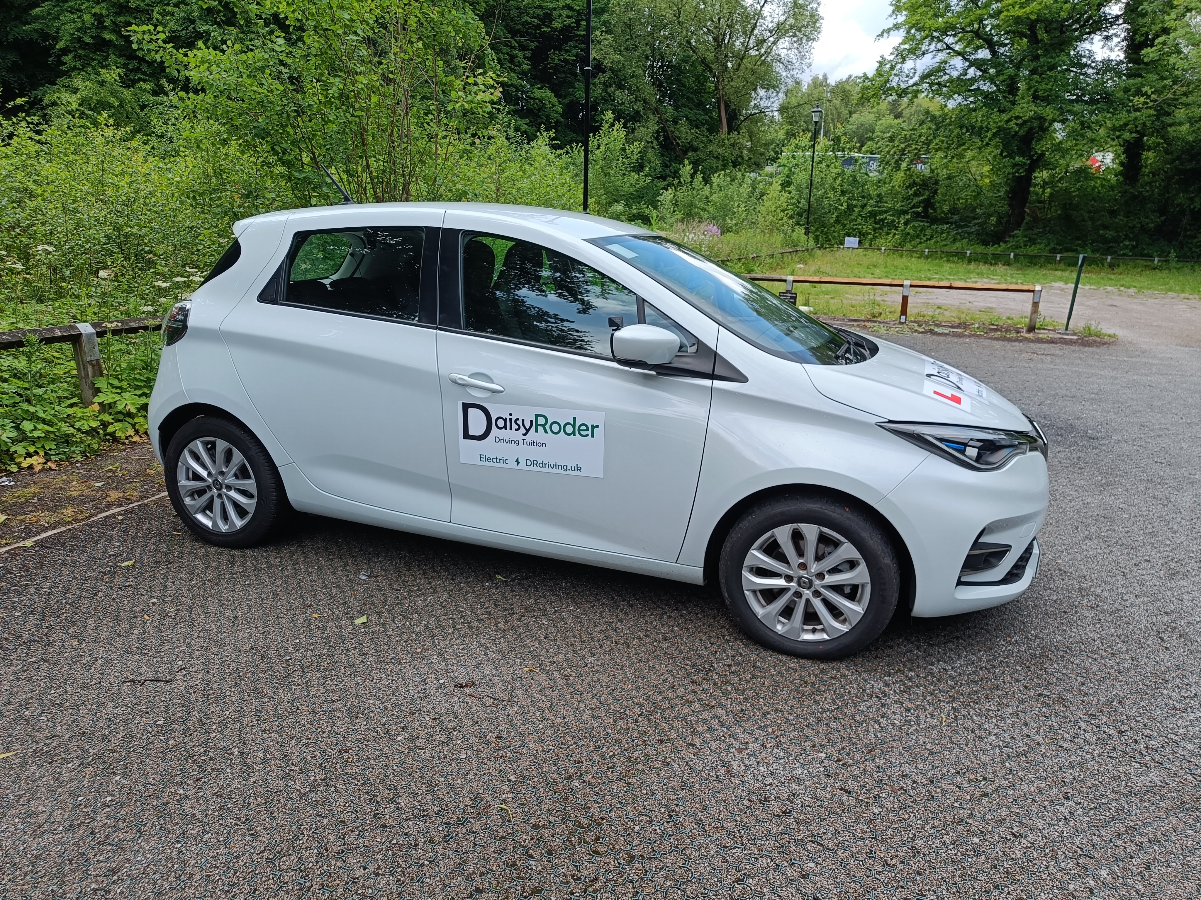My Renault Zoe viewed from the side